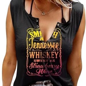 Black Graphic Women's Top